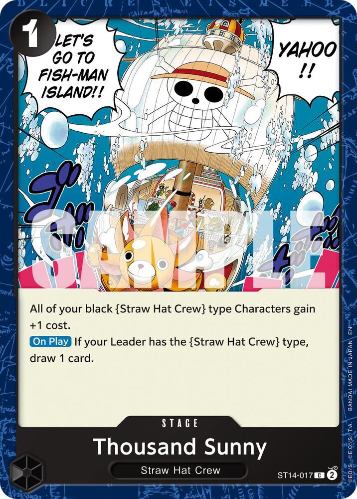 Thousand Sunny (Reprint) ST14-017 Premium Booster -The Best- Vol. 2 Card