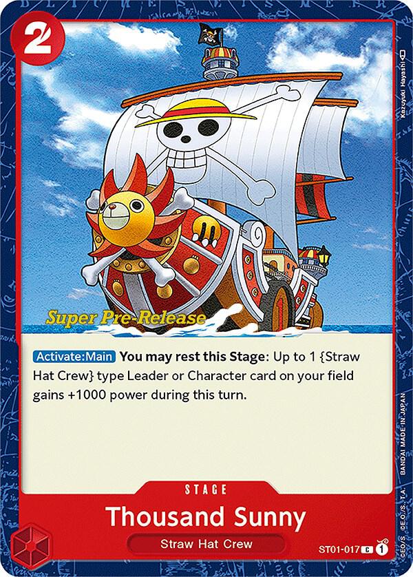 Thousand Sunny ST01-017 Super Pre-Release Starter Deck 1: Straw Hat Crew Card