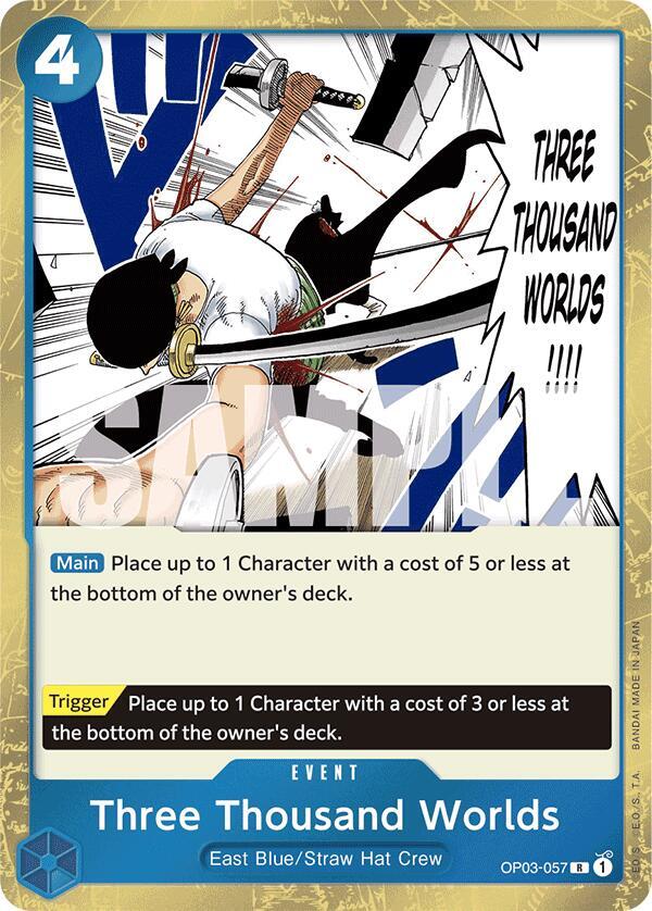 Three Thousand Worlds (Jolly Roger Foil) OP03-057 Premium Booster -The Best- Card