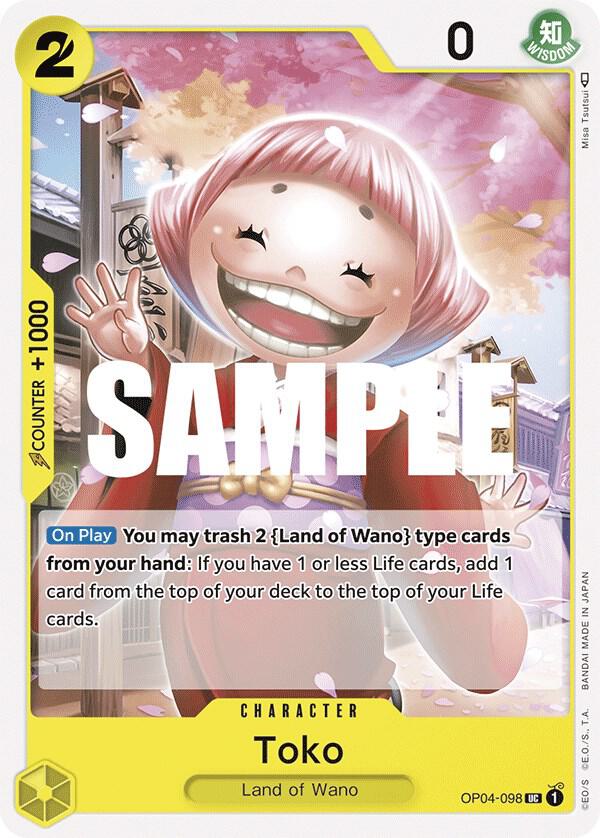 Toko OP04-098 Kingdoms of Intrigue Card