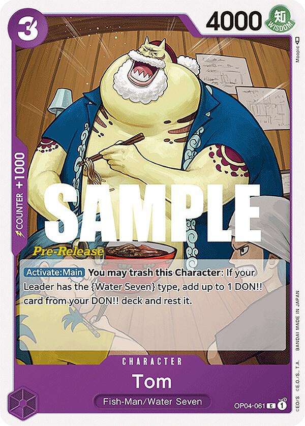 Tom OP04-061 Kingdoms of Intrigue Pre-Release Cards Card