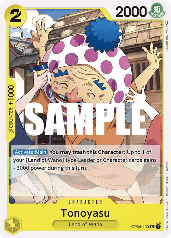 Tonoyasu OP04-109 Kingdoms of Intrigue Card