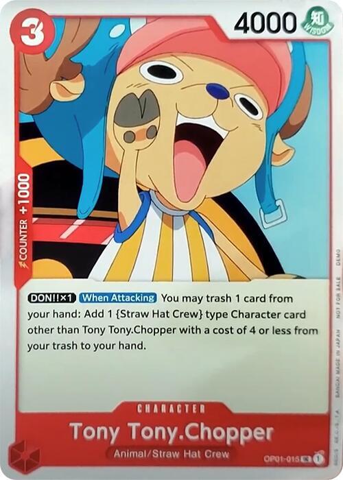 Tony Tony.Chopper (015) OP01-015 One Piece Demo Deck Cards Card