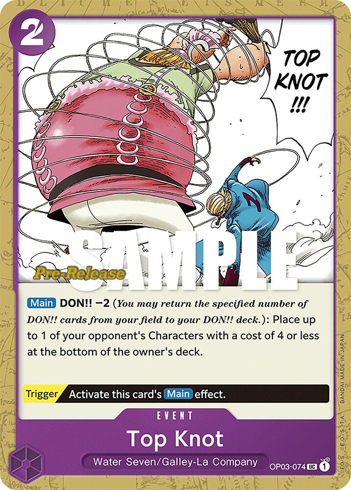 Top Knot OP03-074 Pillars of Strength Pre-Release Cards Card