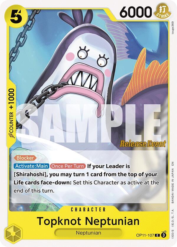 Topknot Neptunian OP11-107 A Fist of Divine Speed Release Event Cards Card