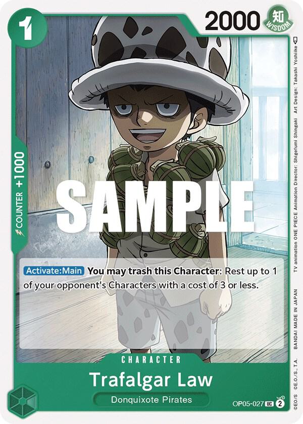 Trafalgar Law (027) OP05-027 Awakening of the New Era Card