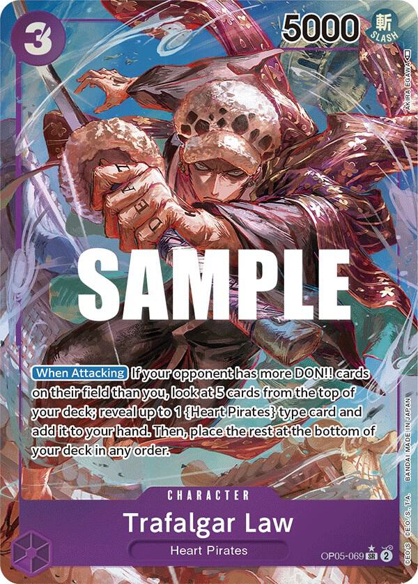 Trafalgar Law (Alternate Art) (069) OP05-069 Awakening of the New Era Card