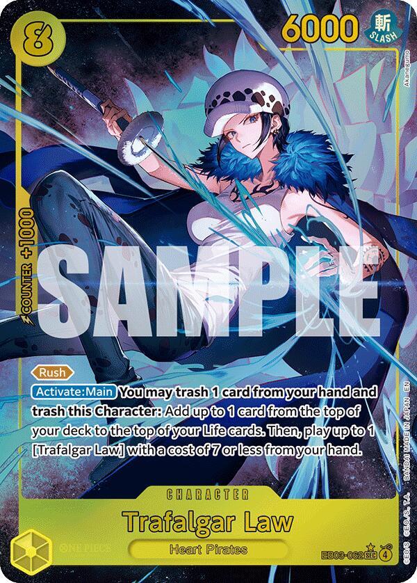 Trafalgar Law (Alternate Art) EB03-062 Extra Booster: One Piece Heroines Edition Card
