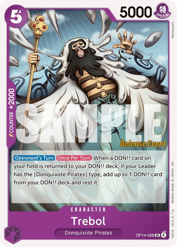 Trebol OP14-068 The Azure Sea's Seven Release Event Cards Card