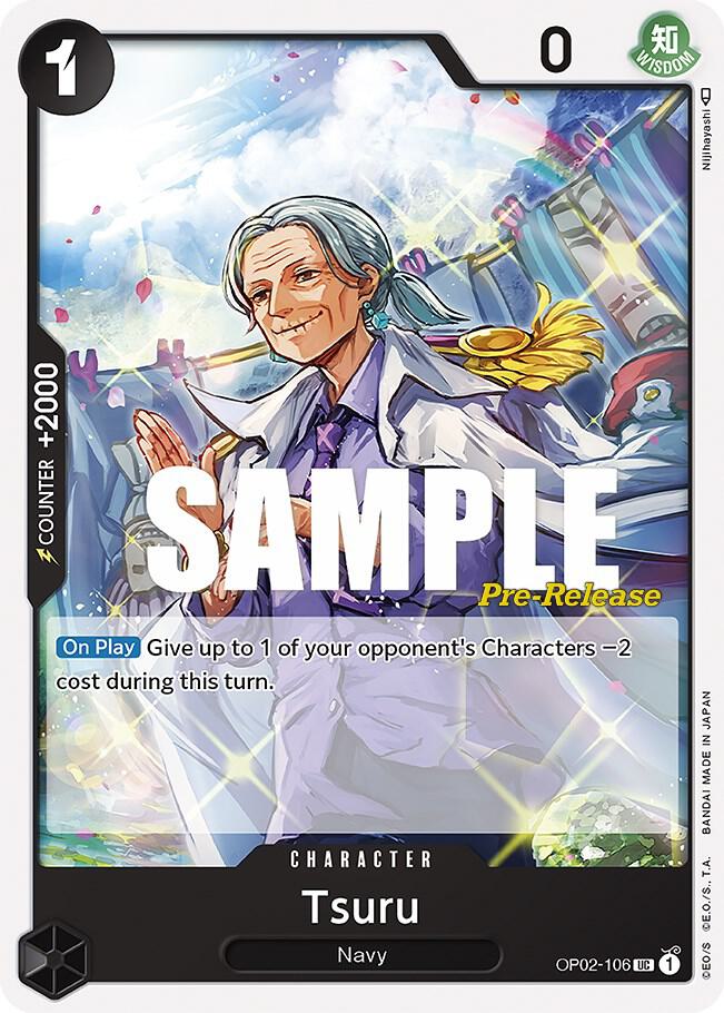 Tsuru OP02-106 Paramount War Pre-Release Cards Card