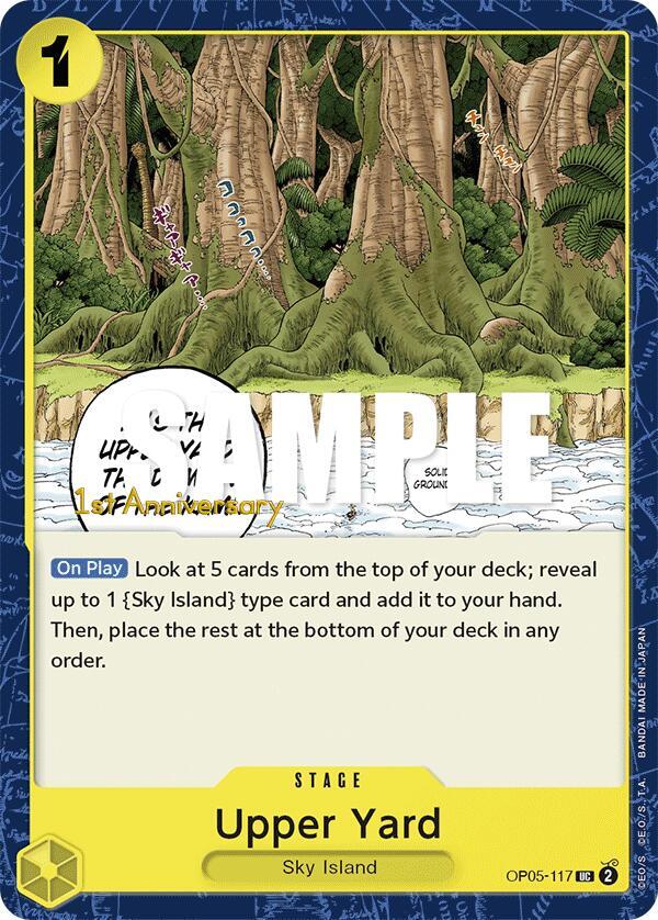 Upper Yard OP05-117 Awakening of the New Era: 1st Anniversary Tournament Cards Card