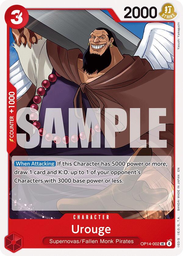 Urouge OP14-002 The Azure Sea's Seven Card