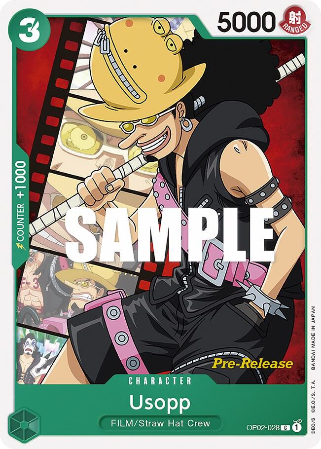 Usopp OP02-028 Paramount War Pre-Release Cards Card