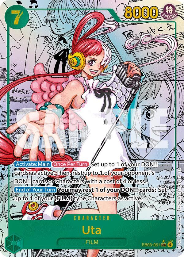 Uta (061) (Manga) EB03-061 Extra Booster: One Piece Heroines Edition Card