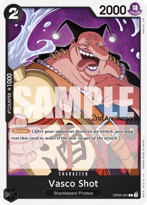 Vasco Shot OP09-091 Emperors in the New World: 2nd Anniversary Tournament Cards Card
