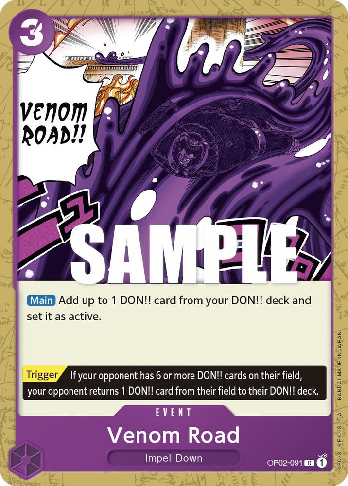 Venom Road OP02-091 Paramount War Card