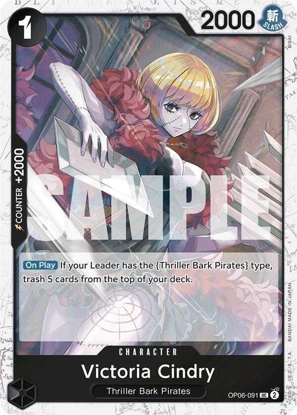 Victoria Cindry (Jolly Roger Foil) OP06-091 Premium Booster -The Best- Card