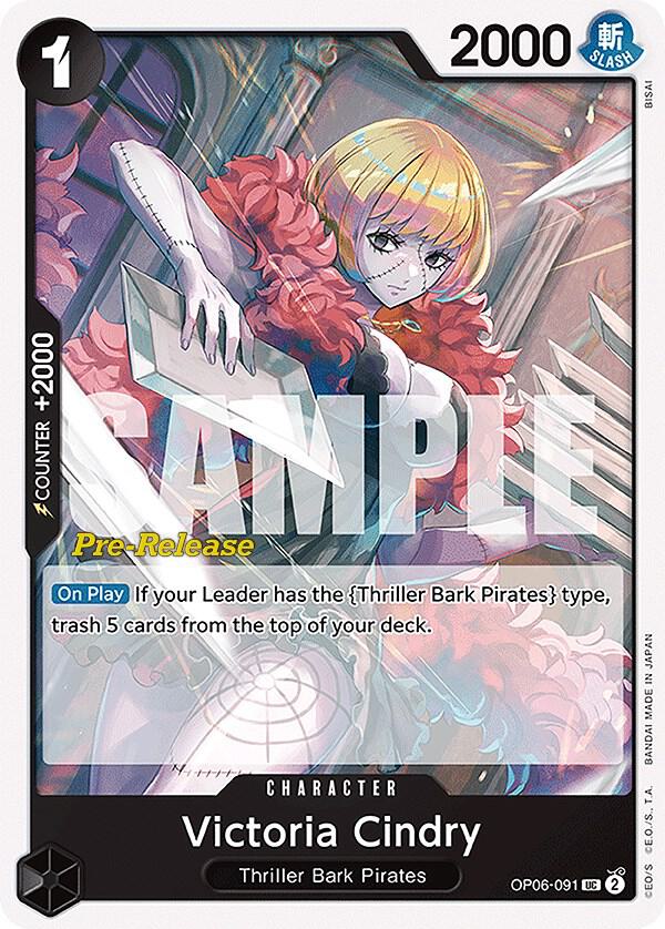 Victoria Cindry OP06-091 Wings of the Captain Pre-Release Cards Card