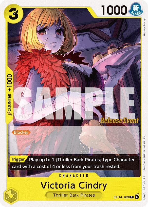 Victoria Cindry OP14-109 The Azure Sea's Seven Release Event Cards Card