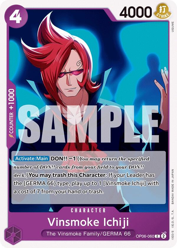 Vinsmoke Ichiji (060) OP06-060 Wings of the Captain Card