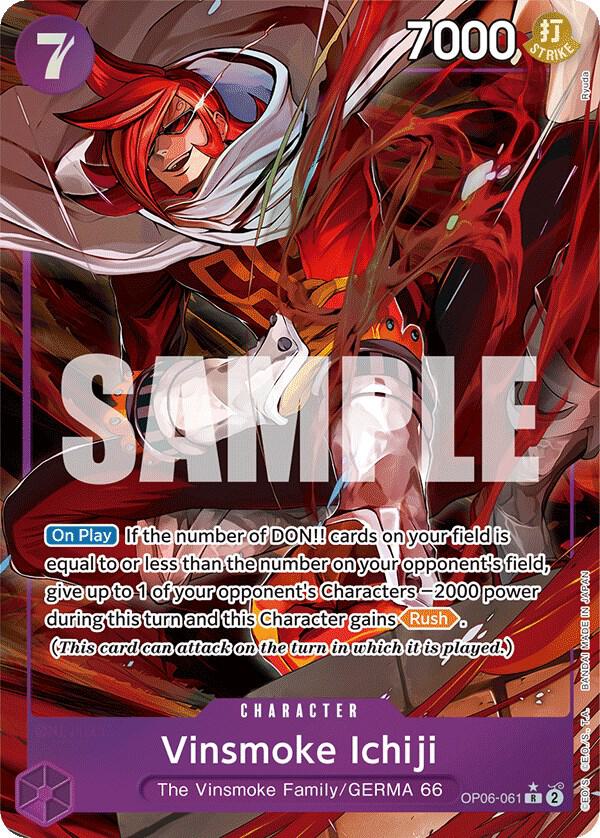 Vinsmoke Ichiji (061) (Alternate Art) OP06-061 Wings of the Captain Card