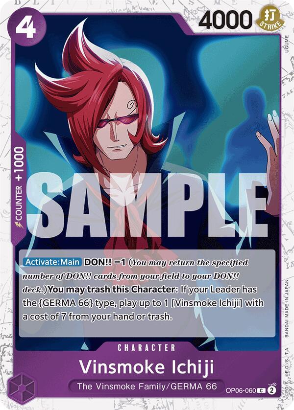 Vinsmoke Ichiji (OP06-060) (Jolly Roger Foil) OP06-060 Premium Booster -The Best- Card