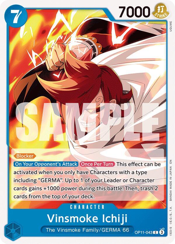 Vinsmoke Ichiji OP11-043 A Fist of Divine Speed Card