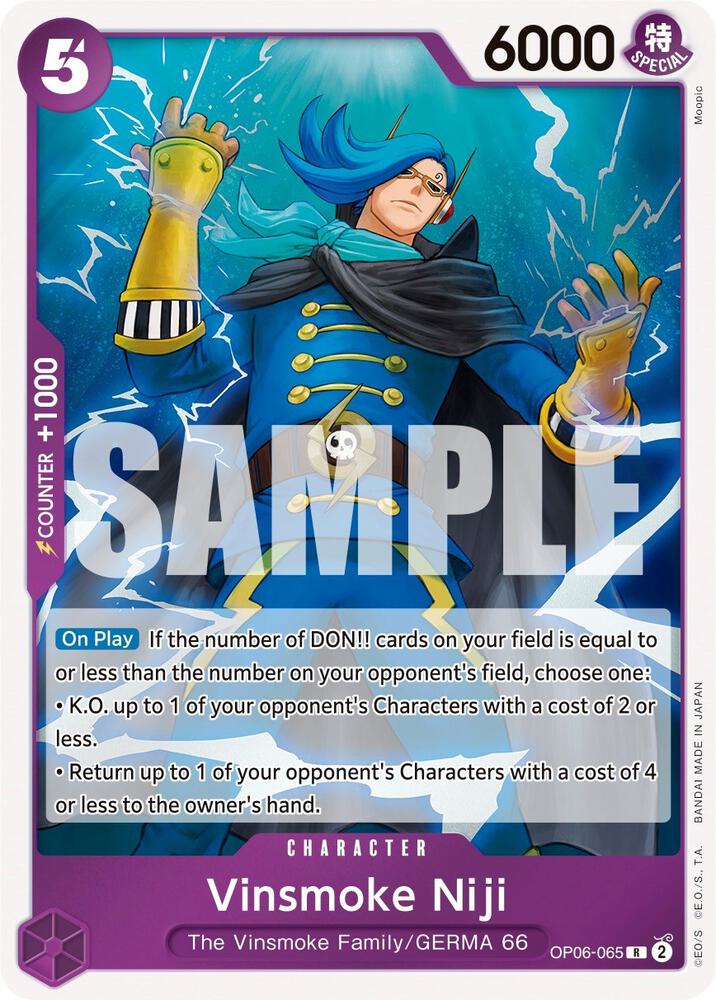 Vinsmoke Niji (065) OP06-065 Wings of the Captain Card