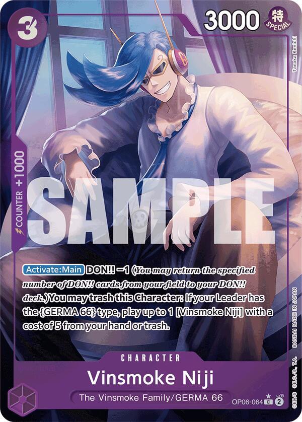 Vinsmoke Niji (OP06-064) (Full Art) OP06-064 Premium Booster -The Best- Card