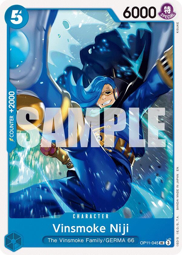 Vinsmoke Niji OP11-045 A Fist of Divine Speed Card