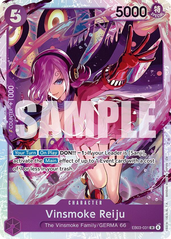 Vinsmoke Reiju EB03-031 Extra Booster: One Piece Heroines Edition Card