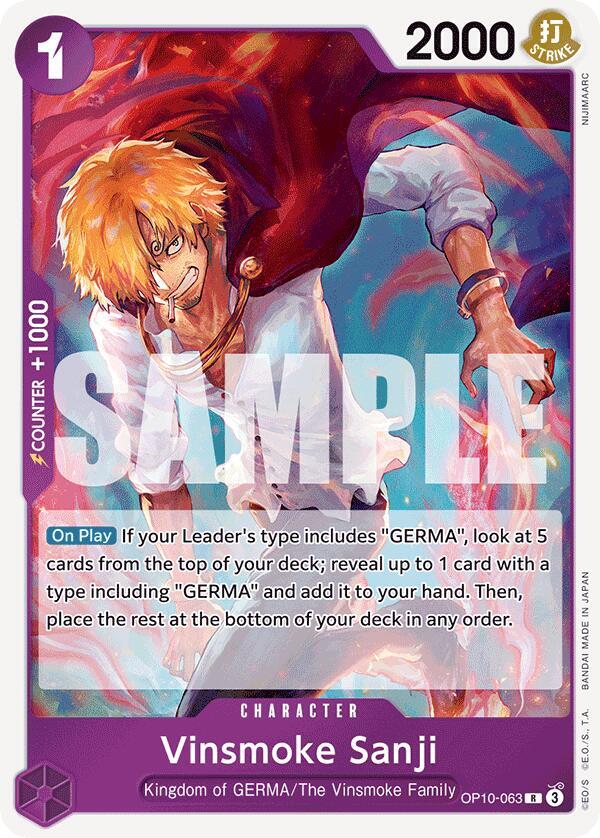Vinsmoke Sanji OP10-063 Royal Blood Card