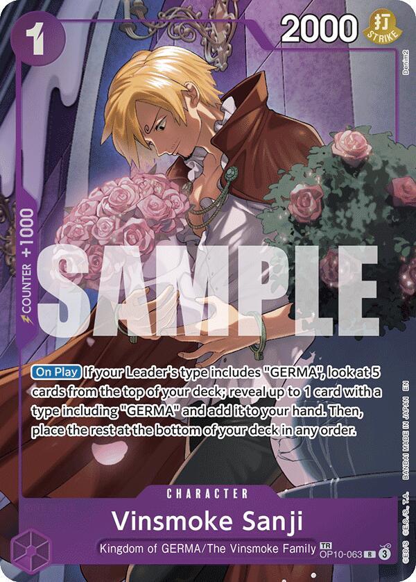 Vinsmoke Sanji (TR) OP10-063 Legacy of the Master Card