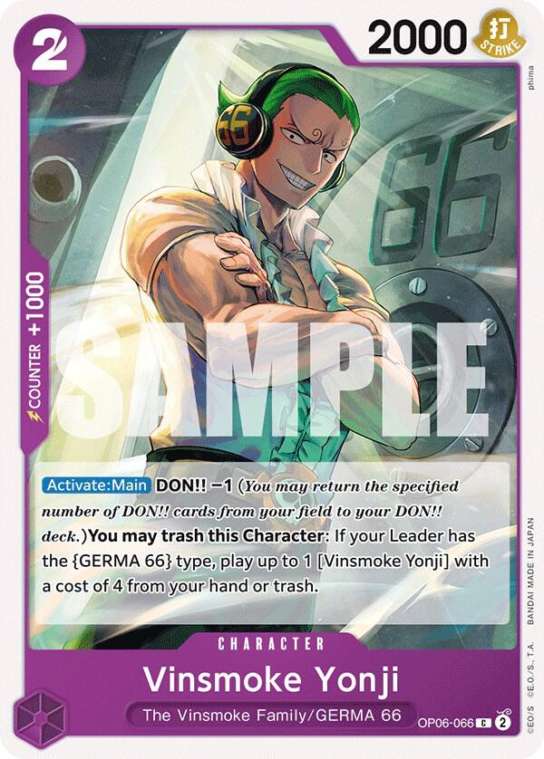 Vinsmoke Yonji (066) OP06-066 Wings of the Captain Card
