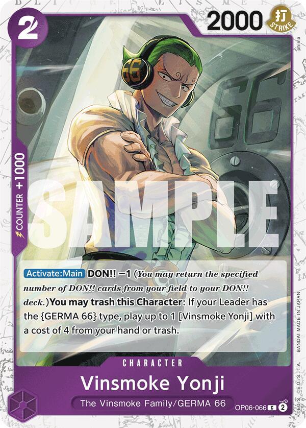 Vinsmoke Yonji (OP06-066) (Jolly Roger Foil) OP06-066 Premium Booster -The Best- Card