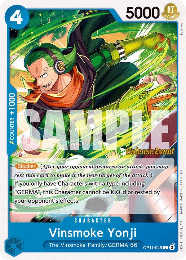 Vinsmoke Yonji OP11-046 A Fist of Divine Speed Release Event Cards Card