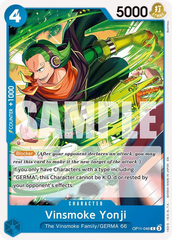 Vinsmoke Yonji OP11-046 A Fist of Divine Speed Card