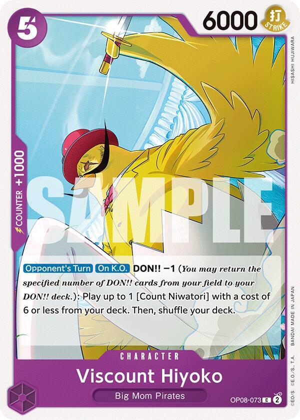 Viscount Hiyoko OP08-073 Two Legends Card