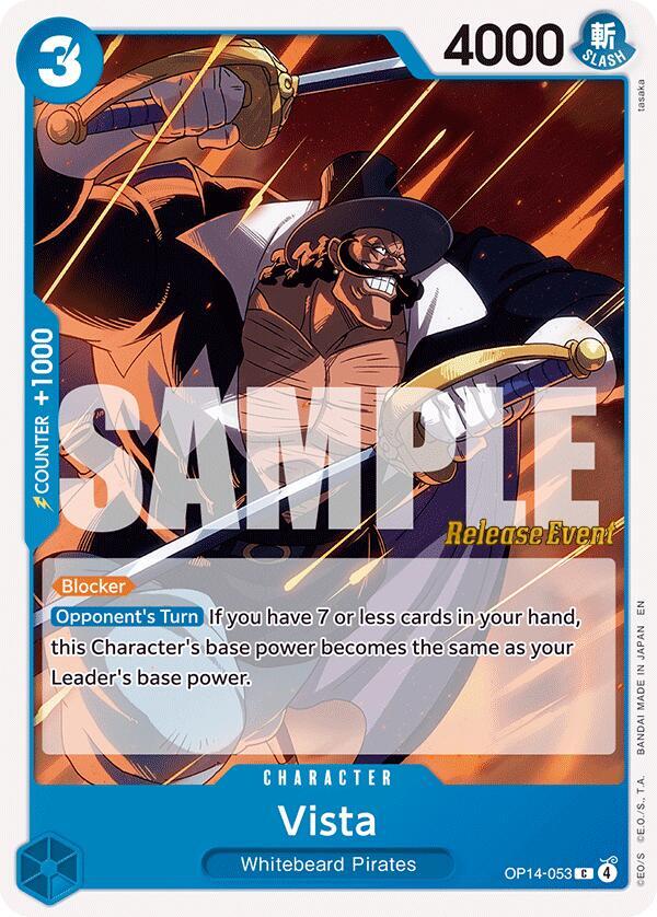 Vista OP14-053 The Azure Sea's Seven Release Event Cards Card