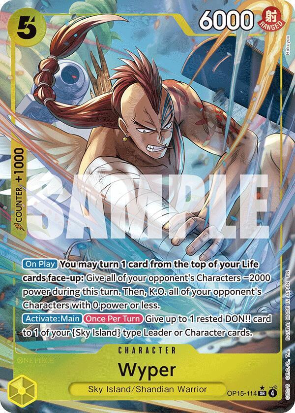 Wyper (Alternate Art) OP15-114 Adventure on Kami's Island Card