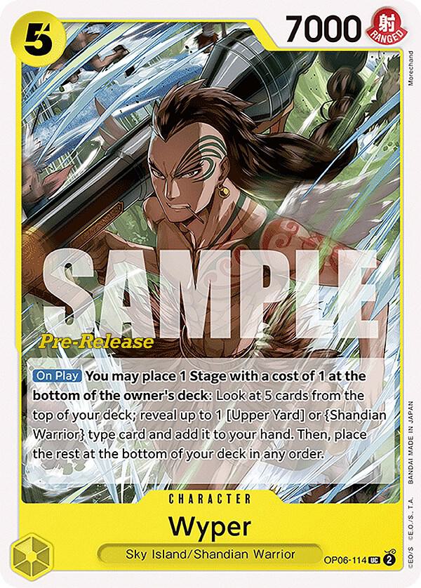 Wyper OP06-114 Wings of the Captain Pre-Release Cards Card
