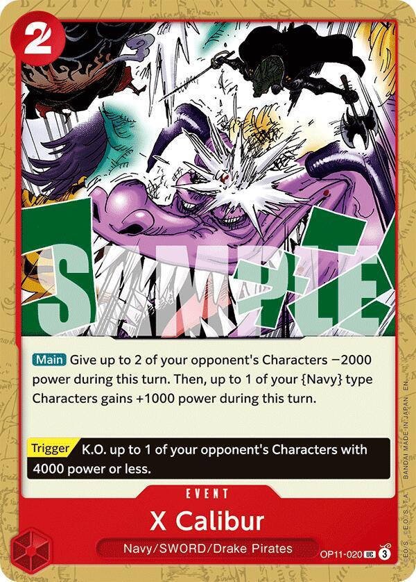 X Calibur OP11-020 A Fist of Divine Speed Card