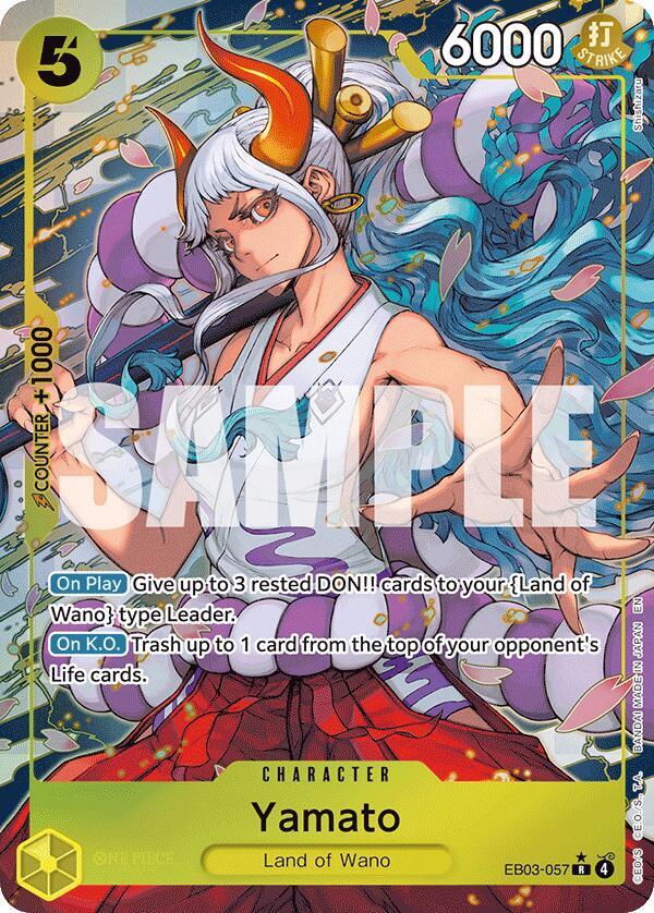 Yamato (Alternate Art) EB03-057 Extra Booster: One Piece Heroines Edition Card