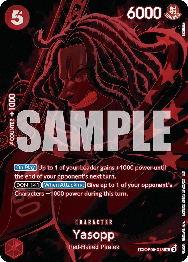 Yasopp (SP) OP09-013 Legacy of the Master Card