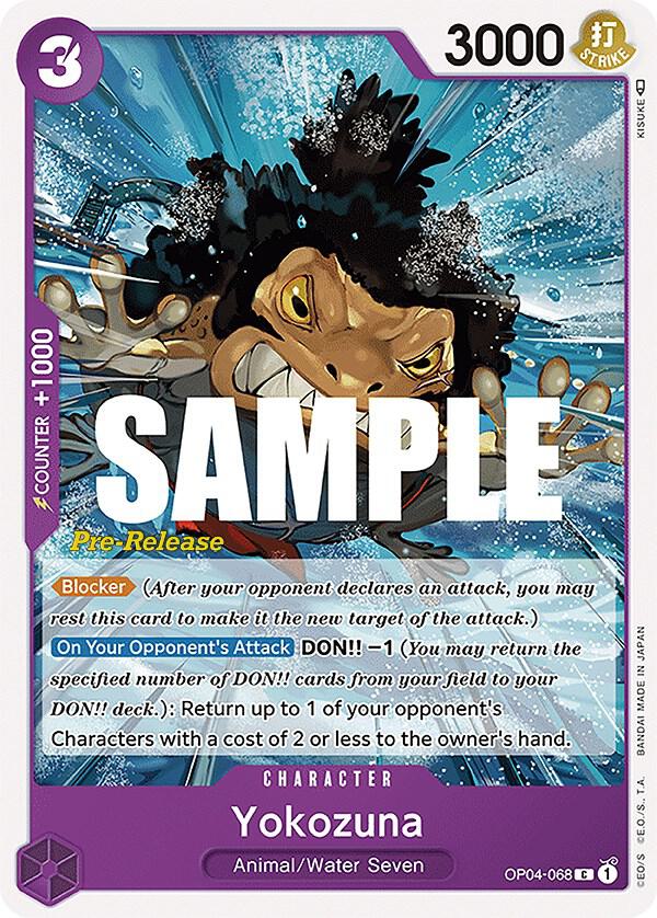 Yokozuna OP04-068 Kingdoms of Intrigue Pre-Release Cards Card