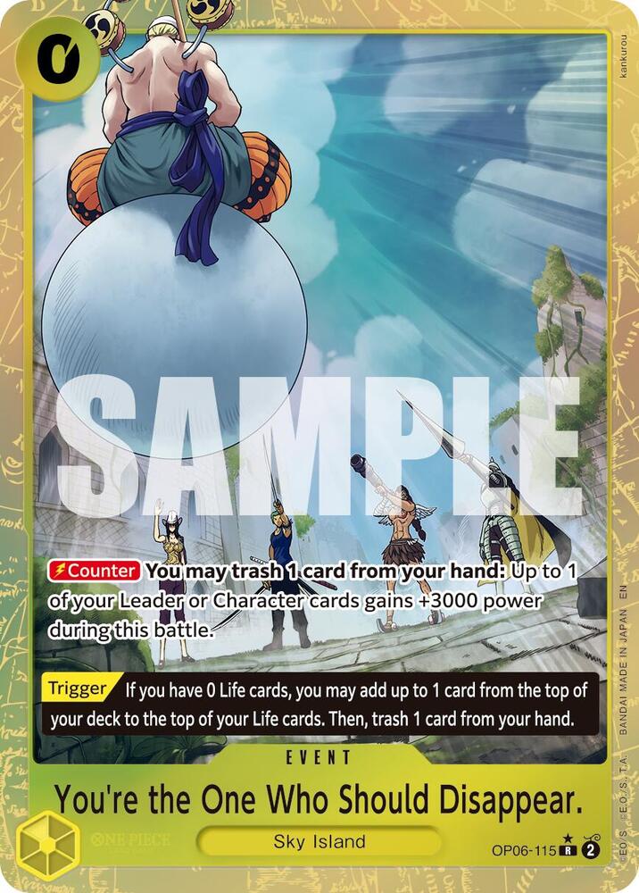 You're the One Who Should Disappear (Alternate Art) OP06-115 Premium Booster -The Best- Vol. 2 Card