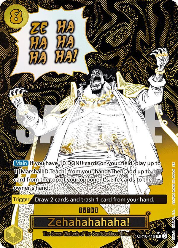 Zehahahahaha! (Alternate Art) OP16-116 The Time of Battle Card