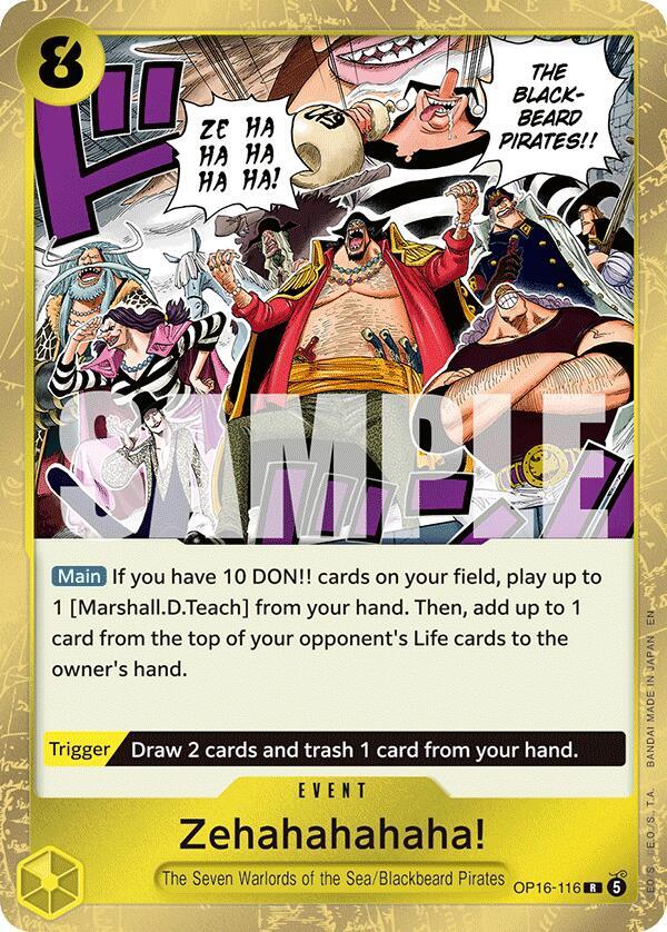 Zehahahahaha! OP16-116 The Time of Battle Card