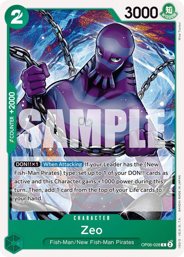 Zeo OP06-028 Wings of the Captain Card