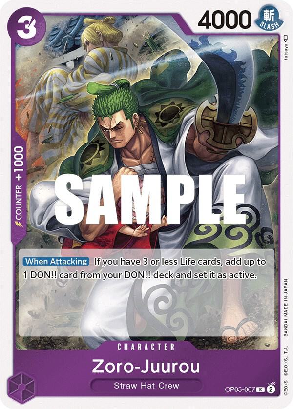 Zoro-Juurou OP05-067 Awakening of the New Era Card